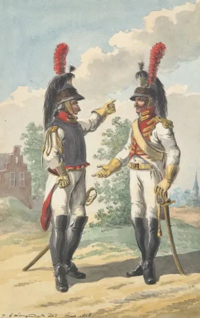 Two Cuirassiers Of The Dutch Royal Horse Guard