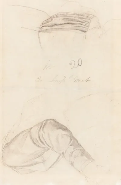 Two Drapery Studies Verso