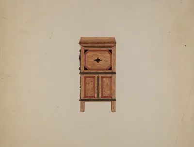 Two Drawer Sunflower Chest Side View