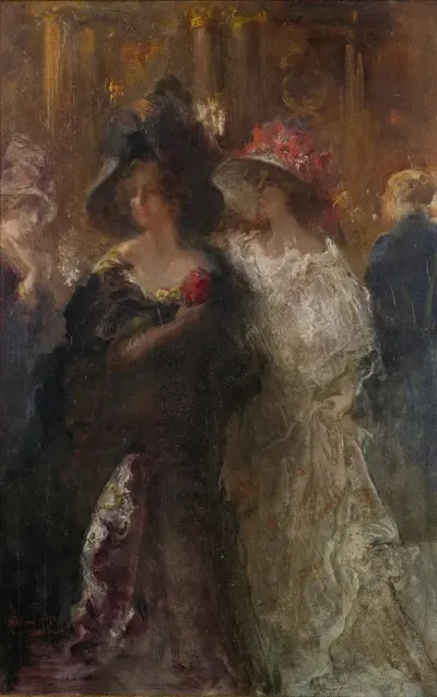 Two Elegant Ladies