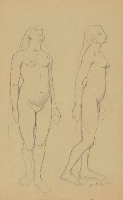 Two Female Nude Studies