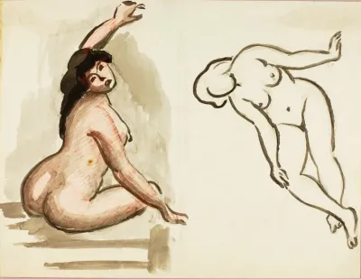 Two Female Nudes 16