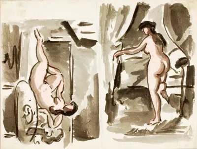 Two Female Nudes 17