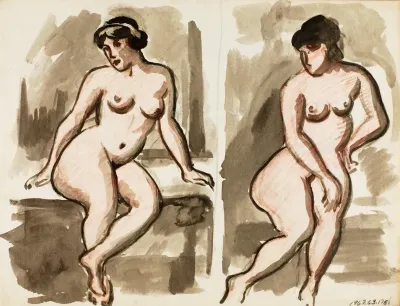 Two Female Nudes 18