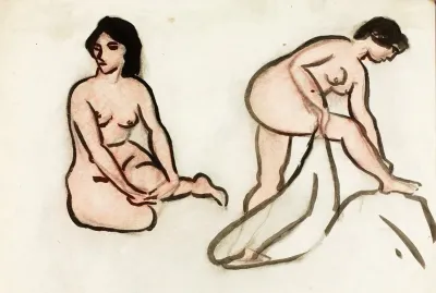 Two Female Nudes 9
