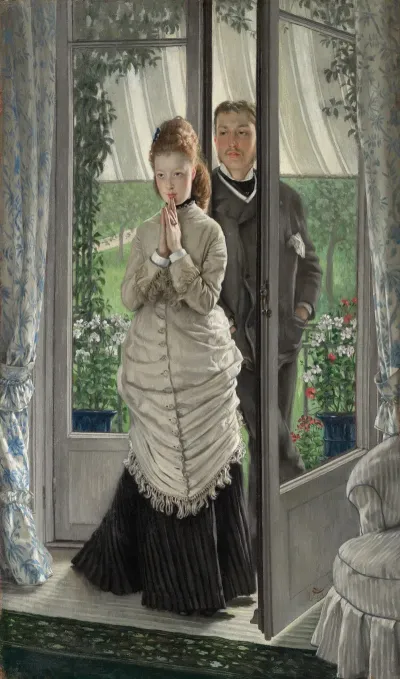 Two Figures At A Door The Proposal