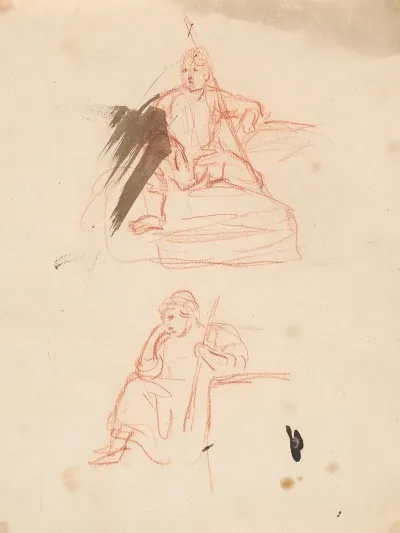 Two Figures Seated