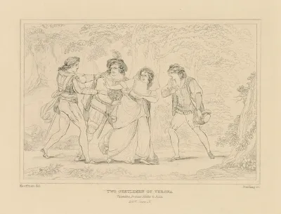 Two Gentlemen Of Verona Valentine Proteus Silvia Julia Act V Scene Iv 2