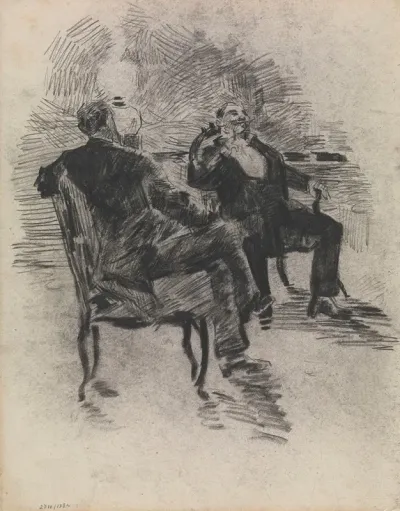 Two Gentlemen Smoking