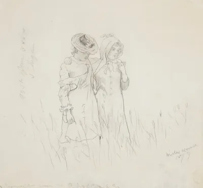 Two Girls In A Field