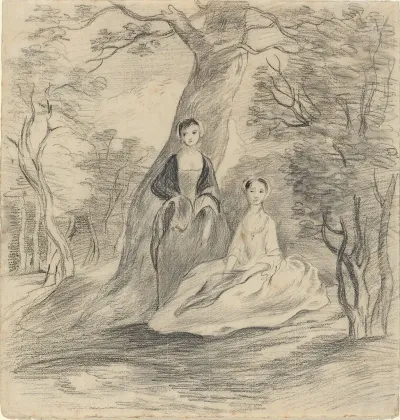 Two Girls In A Landscape 2