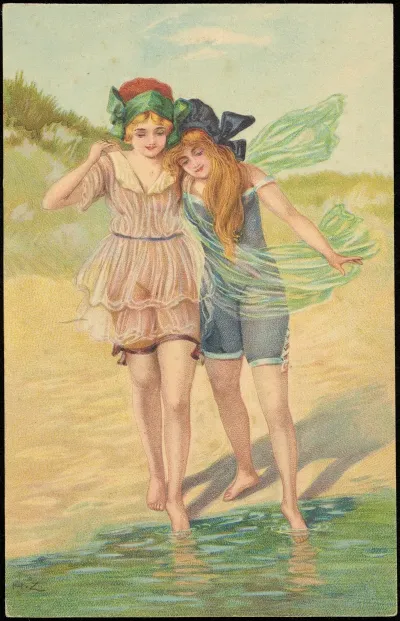 Two Girls On A Sand Dune