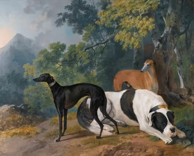 Two Greyhounds And A Mastif Belonging To The Duke Of Hamilton