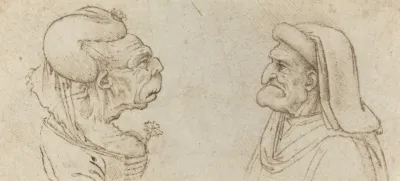 Two Grotesque Heads