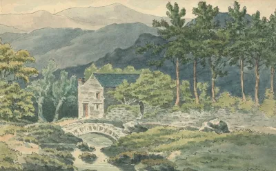 Two Houses Along A Roadside In The Mountains