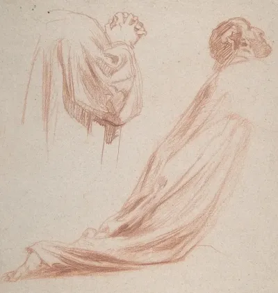 Two Kneeling Figures