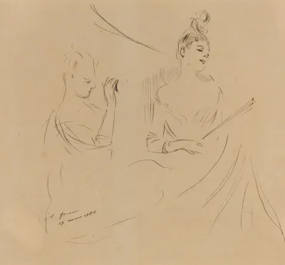 Two Ladies In A Loge