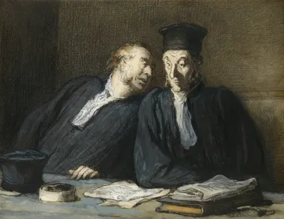 Two Lawyers Conversing