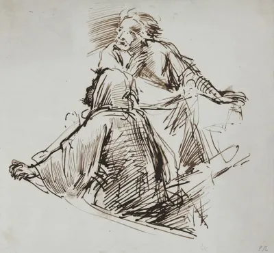 Two Male Figures
