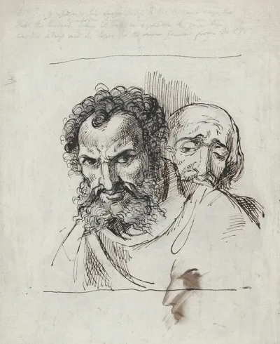 Two Male Heads 2