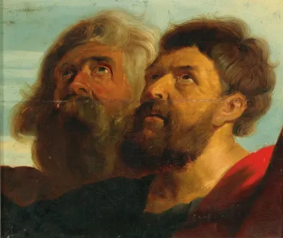Two Male Heads