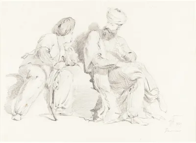 Two Men In Oriental Dress