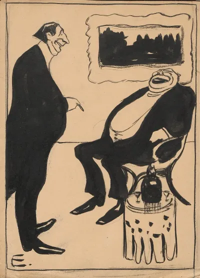 Two Men Laughing