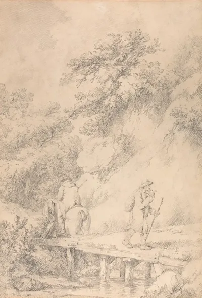 Two Men On A Country Road