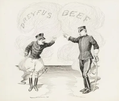 Two Military Men One From France And The Other From The U S Confront Each Other Over Scandals In The Others Country While Disregarding Their Own