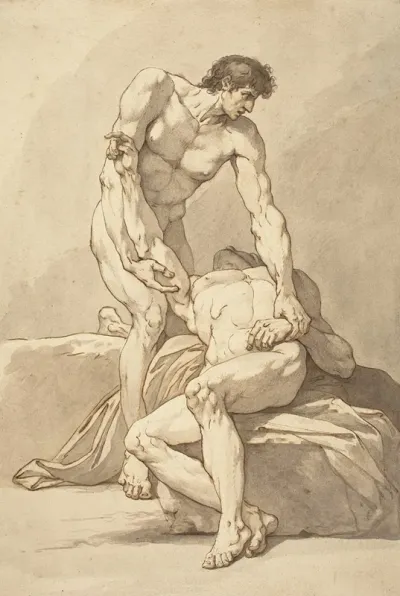 Two Nude Men