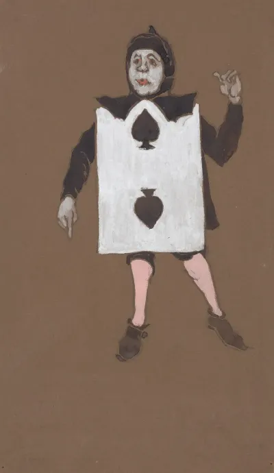 Two Of Spades Costume Design For Alice In Wonderland 1915