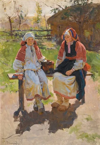 Two Peasant Girls