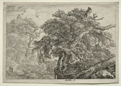 Two Peasants And Their Dog