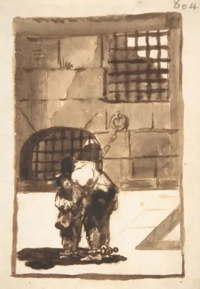Two Prisoners In Irons