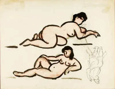 Two Reclining Female Nudes 2