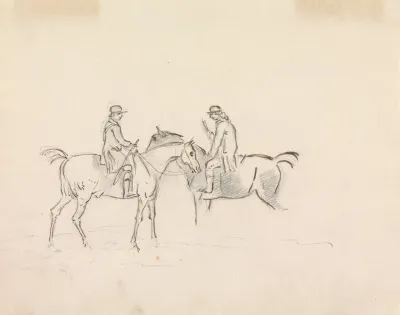 Two Riders Conversing