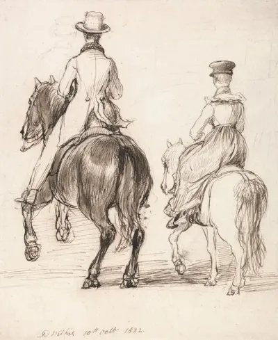 Two Riders Seen From Behind