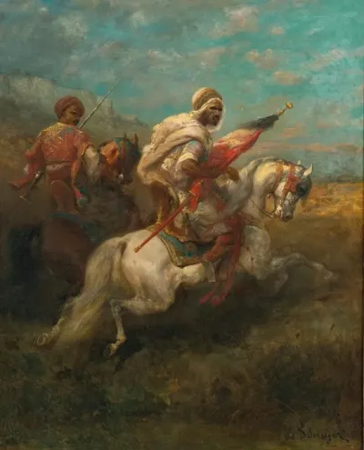 Two Scouts On Horseback