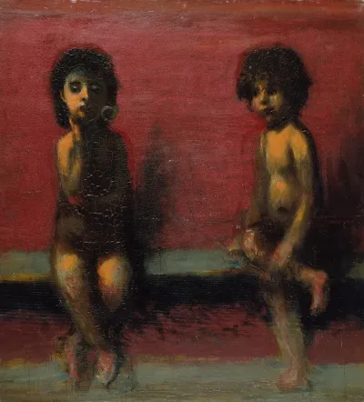 Two Seated Children