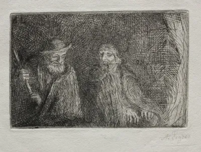 Two Shepherds Les Deux Bergers