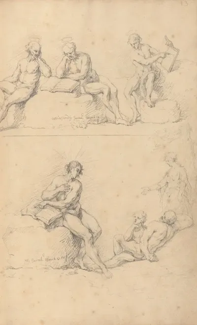Two Sketches Of Saints Or Prophets
