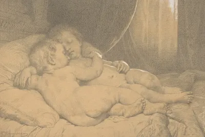 Two Sleeping Children 2