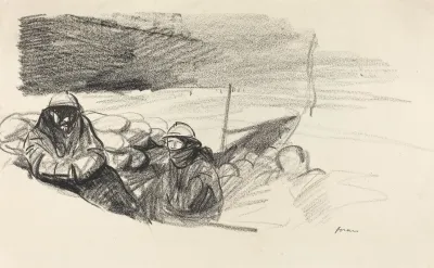 Two Soldiers In A Trench