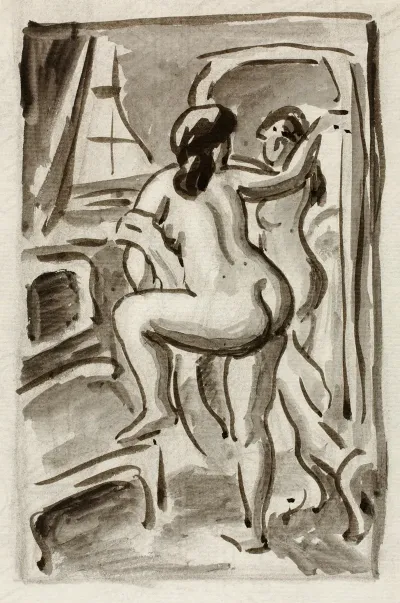 Two Standing Female Nudes 2