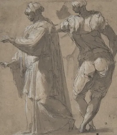 Two Standing Male Figures
