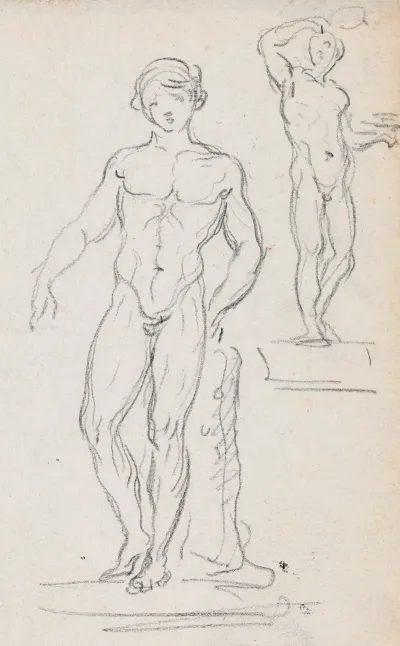 Two Statues Of Male Nudes