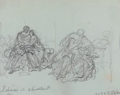 Two Studies For Heloise And Abelard