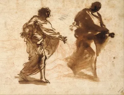 Two Studies For The Figure Of Joseph