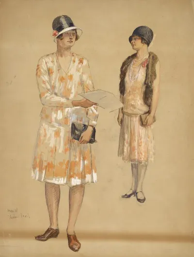 Two Studies Of Maridl The Artists Daughter