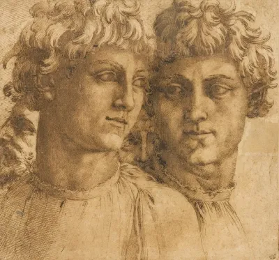 Two Studies Of The Head Of A Youth